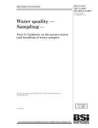 BS EN ISO 5667-3:2003