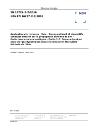 NBN EN 16727-2-2:2016