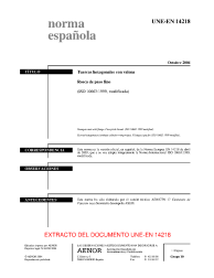 UNE-EN 14218:2004 (R2008)