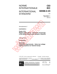 IEC 60598-2-23:1996/AMD1:2000