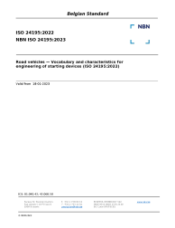 NBN ISO 24195:2023