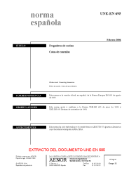 UNE-EN 695:2006 (R2018)