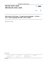 NBN ISO/IEC 1539-1:2021