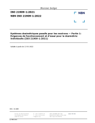 NBN ISO 21909-1:2022
