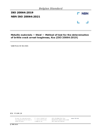 NBN ISO 20064:2021