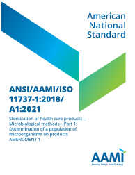 ANSI/AAMI/ISO 11737-1:2018/A1:2021