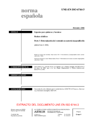 UNE-EN ISO 6744-3:2004 (R2009)