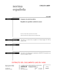 UNE-EN 14059:2003 (R2022)