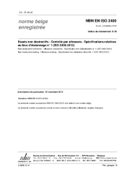 NBN EN ISO 2400:2012