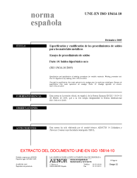 UNE-EN ISO 15614-10:2005 (R2009)