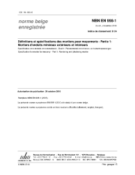 NBN EN 998-1:2010