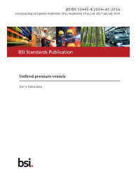 BS EN 13445-4:2014+A1:2016