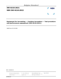 NBN ISO 8210:2022