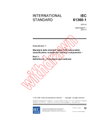 IEC 61360-1:2002/AMD1:2003