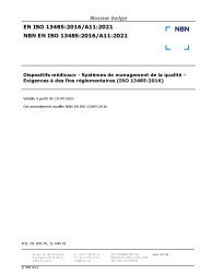 NBN EN ISO 13485:2016/A11:2021