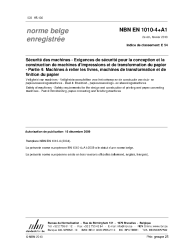 NBN EN 1010-4+A1:2010