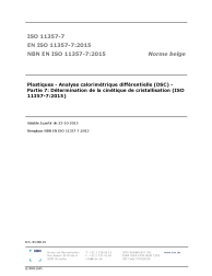 NBN EN ISO 11357-7:2015