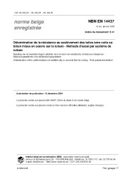 NBN EN 14437:2005