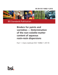 BS EN ISO 16482-1:2016