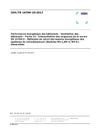 CEN/TR 16798-10:2017
