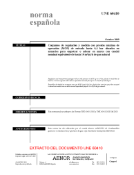 UNE 60410:2009