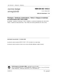 NBN EN ISO 1043-2:2001