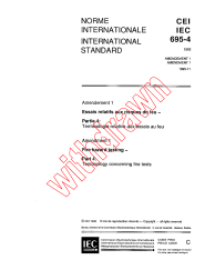 IEC 60695-4:1993/AMD1:1995