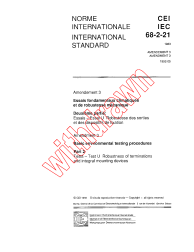IEC 60068-2-21:1983/AMD3:1992