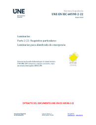 UNE-EN IEC 60598-2-22:2023