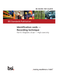 BS ISO/IEC 7811-6:2014