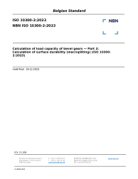 NBN ISO 10300-2:2023