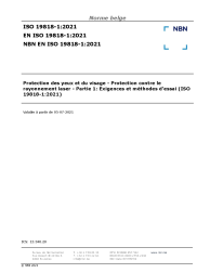 NBN EN ISO 19818-1:2021