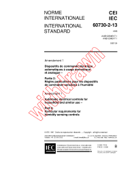 IEC 60730-2-13:1995/AMD1:1997