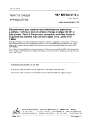NBN EN ISO 6149-3:2007