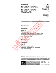 IEC 60598-2-9:1987/AMD1:1993