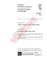 IEC 60192:1973/AMD5:1994