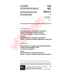 IEC 60893-3-1:1992/AMD1:1996