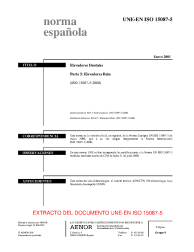 UNE-EN ISO 15087-5:2001 (R2008)