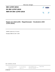 NBN EN ISO 12707:2016
