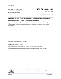 NBN EN 14081-1+A1:2011