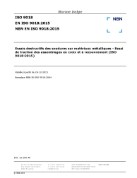 NBN EN ISO 9018:2015