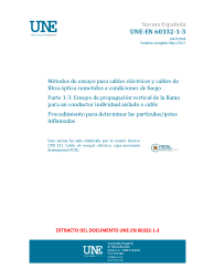 UNE-EN 60332-1-3:2005