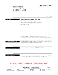 UNE-EN ISO 3661:2011