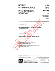 IEC 60188:1974/AMD3:1984
