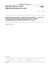 NBN ISO/IEC 29341-31-1:2021