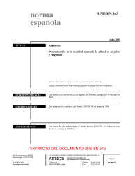 UNE-EN 543:2003 (R2019)