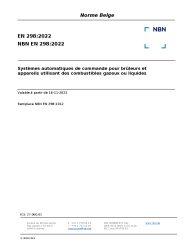 NBN EN 298:2022