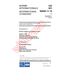 IEC 60695-11-10:1999/AMD1:2003