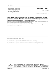 NBN EN 1186-7:2002