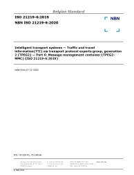 NBN ISO 21219-6:2020